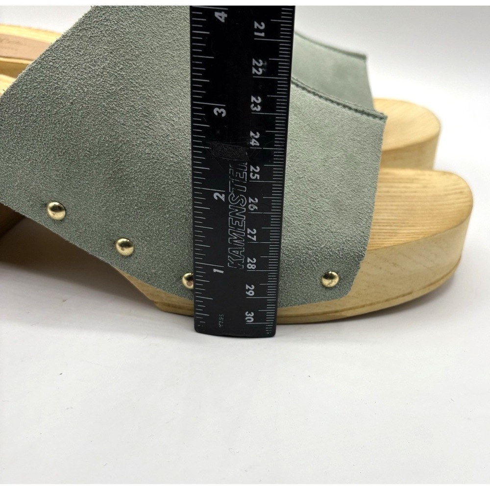 SEYCHELLES Scene Block Heel Sandal Women's Size 8.5 Sage Suede Platform NWOB - Picture 7 of 10